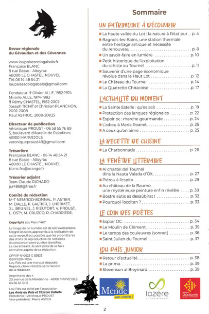 Lou Païs is a regionalist magazine from Lozère and the Cévennes.
