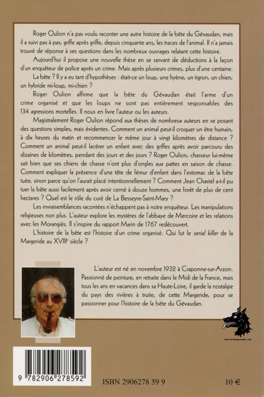 Book Roger Oulion The Beast of Gévaudan
