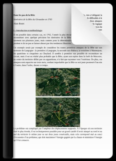 Alain Bonnet Chronodoc itinéraires de la Bête du Gévaudan