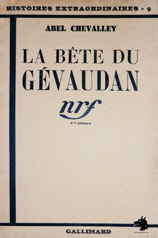 Livre Abel Chevalley - La Bête du Gévaudan