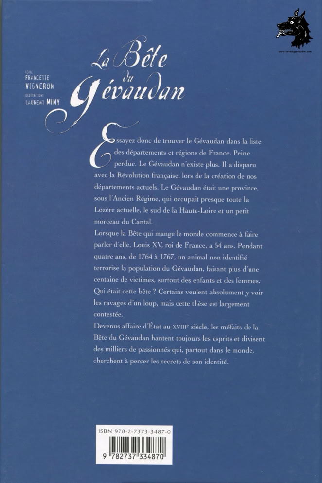 Book Francette Vigneron & Laurent Miny The Beast of ‍Gévaudan