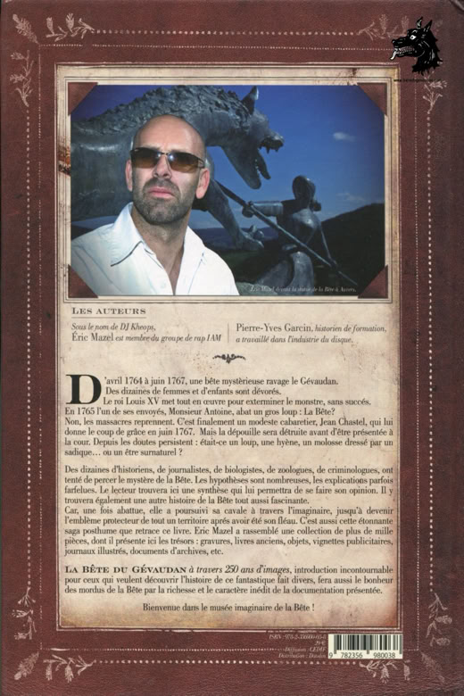 Livre Éric Mazel - Pierre Yves Garcin - La Bête du Gévaudan en 250 ans d'images