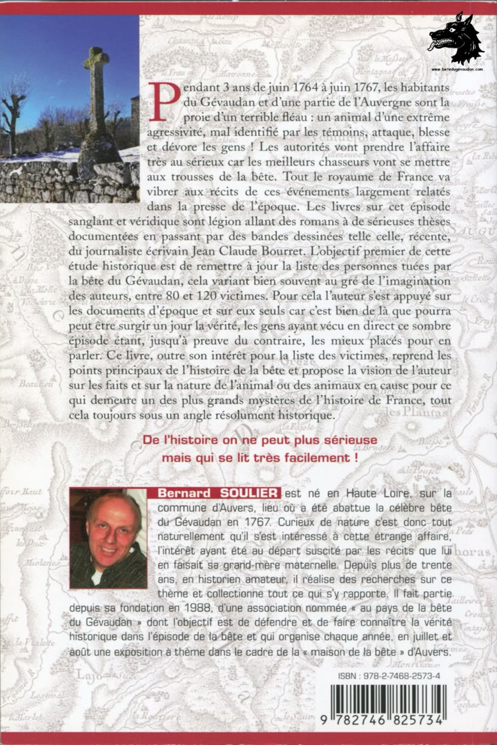 Bernard Soulier  In the footsteps of the Beast of Gevaudan and its victims 2011
