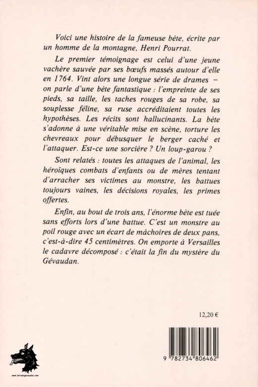 Livre Henri Pourrat - Histoire fidèle de la Bête