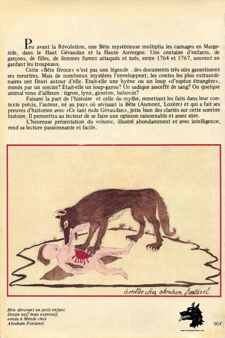 Livre Félix Buffière - La Bête du Gévaudan Une grande énigme de l’histoire