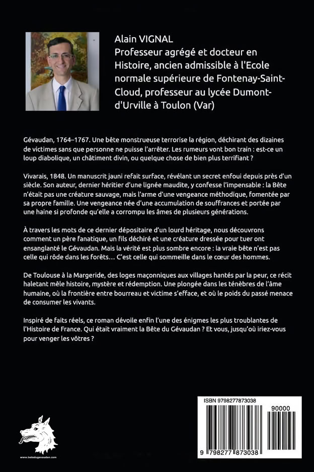 Alain Vignal's book - The Beast of Gévaudan: Secret Revealed