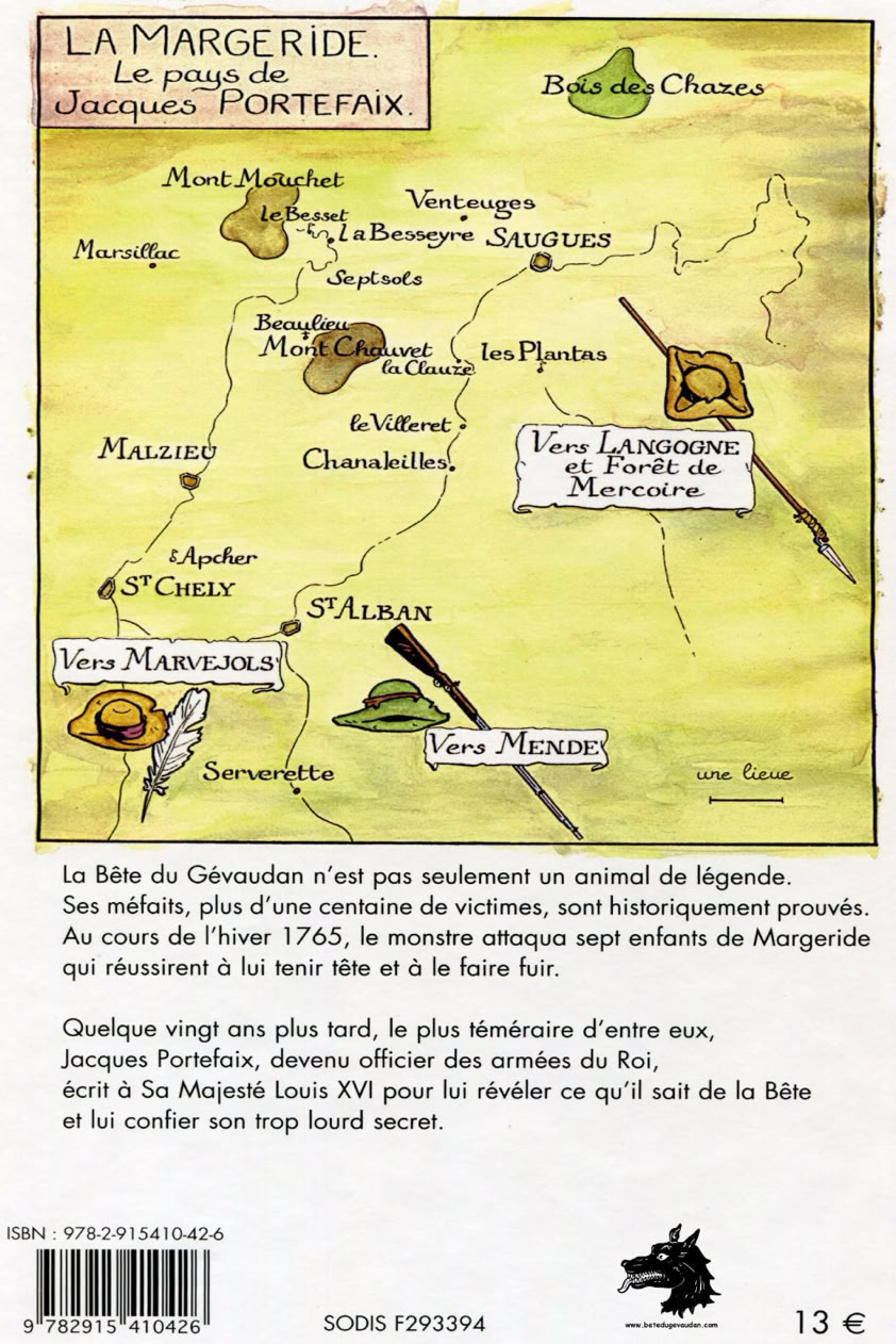 Livre Roger Lagrave - Cyrille Le Faou - Le secret de Portefaix La Bête du Gévaudan