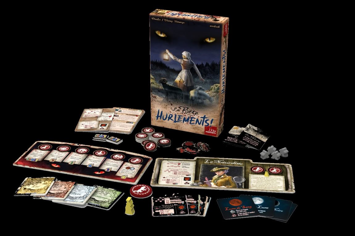 Hurlements, extension du jeu La Bête, traque en Gévaudan Jeu de plateau